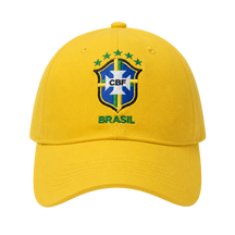 Boné Brasil Copa do Mundo Aba Curva Unissex Ajustável